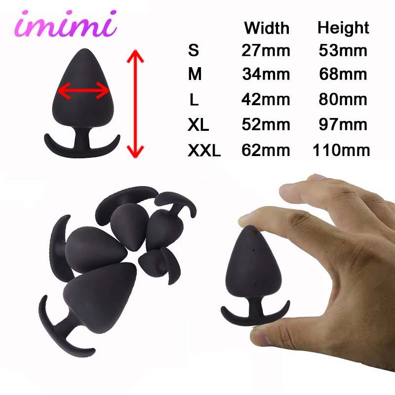 5 размеров супер большой анальный секс продукт 100% силиконовая огромная Анальная