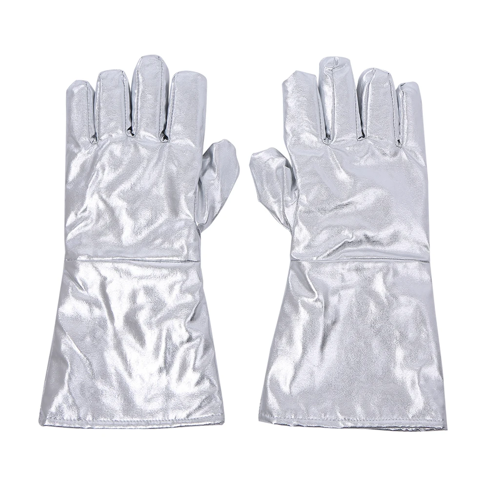 Термостойкие перчатки с алюминиевым покрытием Огнестойкие Рабочие из