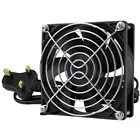 1 шт. Gdstime EC 90 мм 92 мм x 25 мм AC 110 в 115 в 120 в 220 в 240 В Бесщеточный вентилятор охлаждения двойной шариковый подшипник осевой вентилятор с британской вилкой