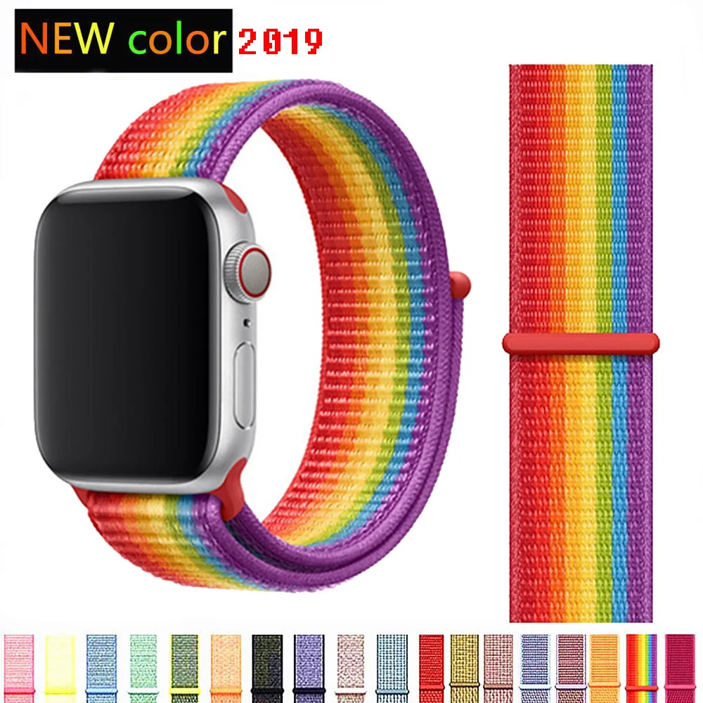 Ремешок для Apple Watch нейлоновый мягкий дышащий сменный ремешок Спортивная петля