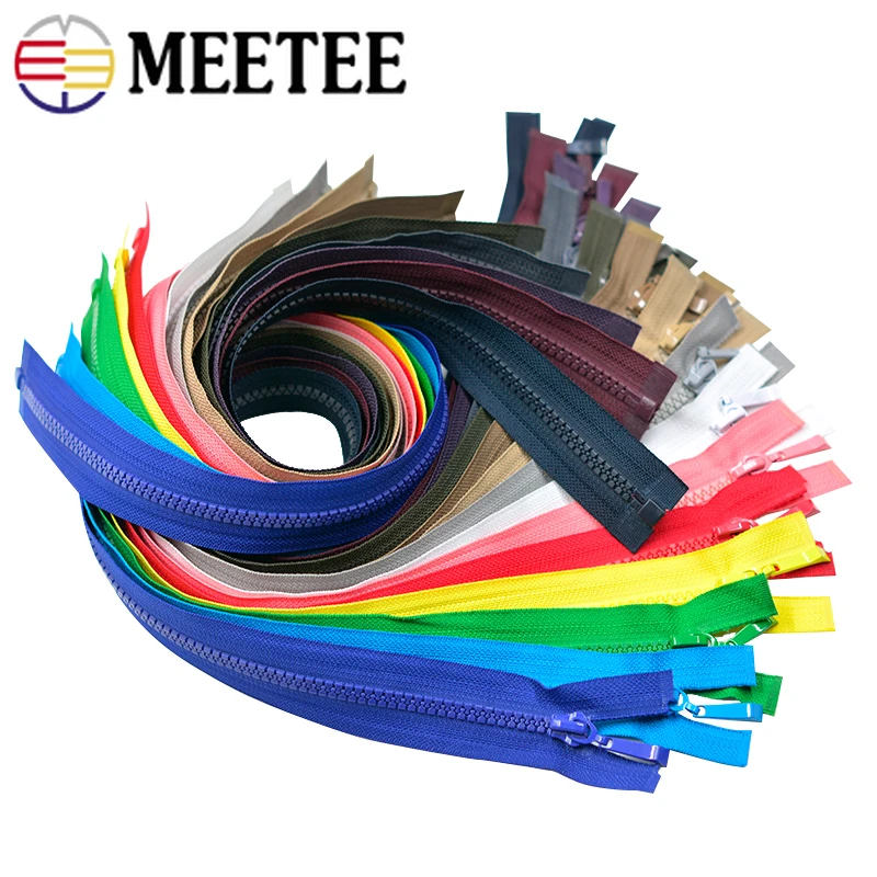 

Meetee 2/5pcs 5# 70cm Resin Zipper Open-End for Coat Jacket Zips Auto Lock Zippers DIY Sewing Costume Accessories Zip ZA442