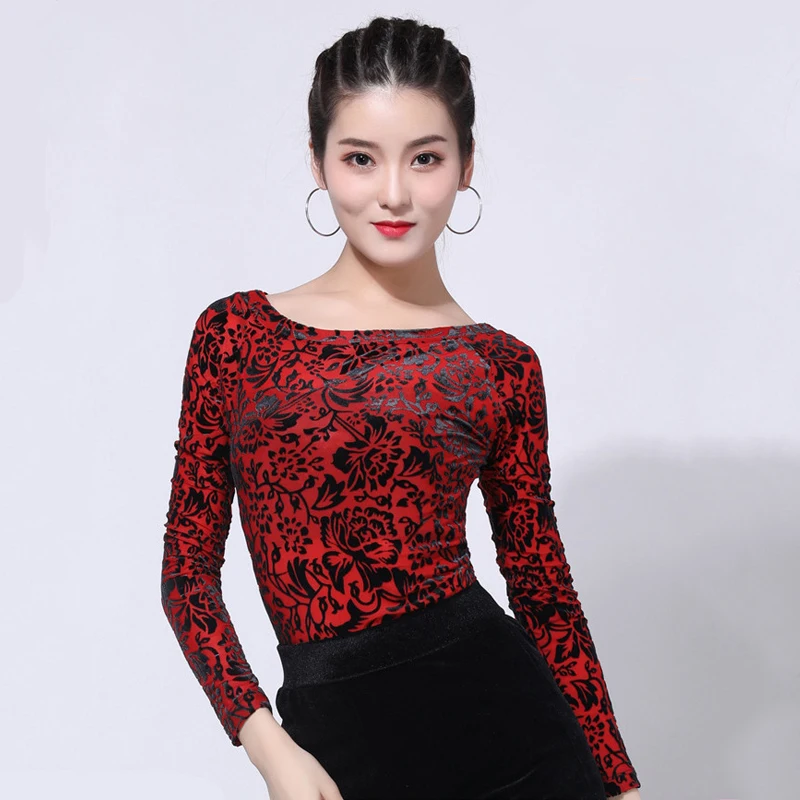 Элегантные топы для латиноамериканских танцев Женская Одежда новый топ бальных