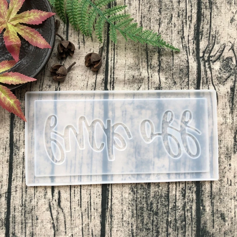 

Plate Hanging Tag Doorplate Crystal Epoxy Resin Mold Door Sign Silicone Mould DIY Crafts Pendant Making Tool