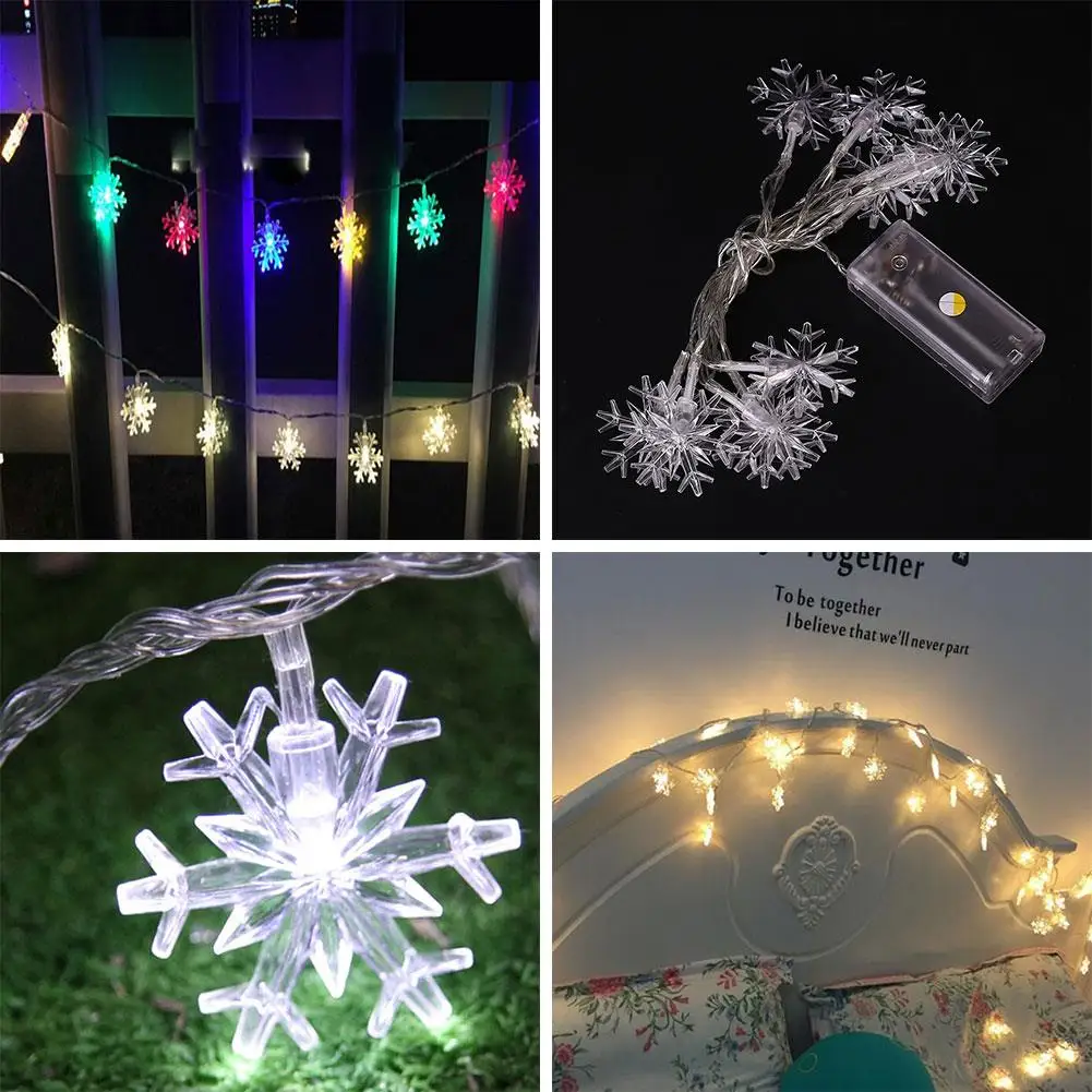 

LED Snowflake Shape Light String Christmas Decoration Holiday Lighting 120CM