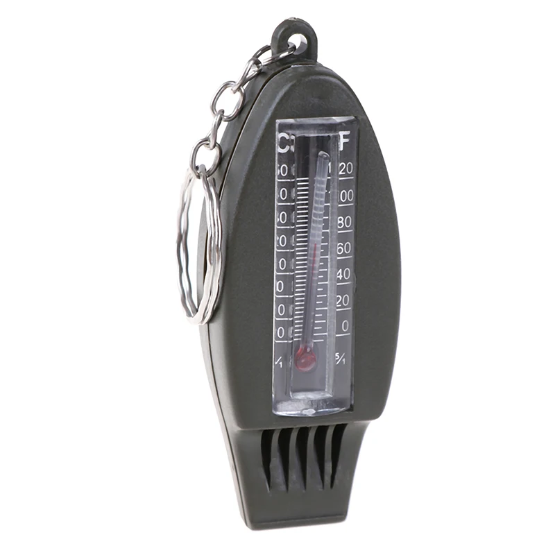 Multifunctional 4 in1 Compass Thermometer Whistle Magnifier For Traveling Camping Hiking Climbing Outdoor Sports | Спорт и