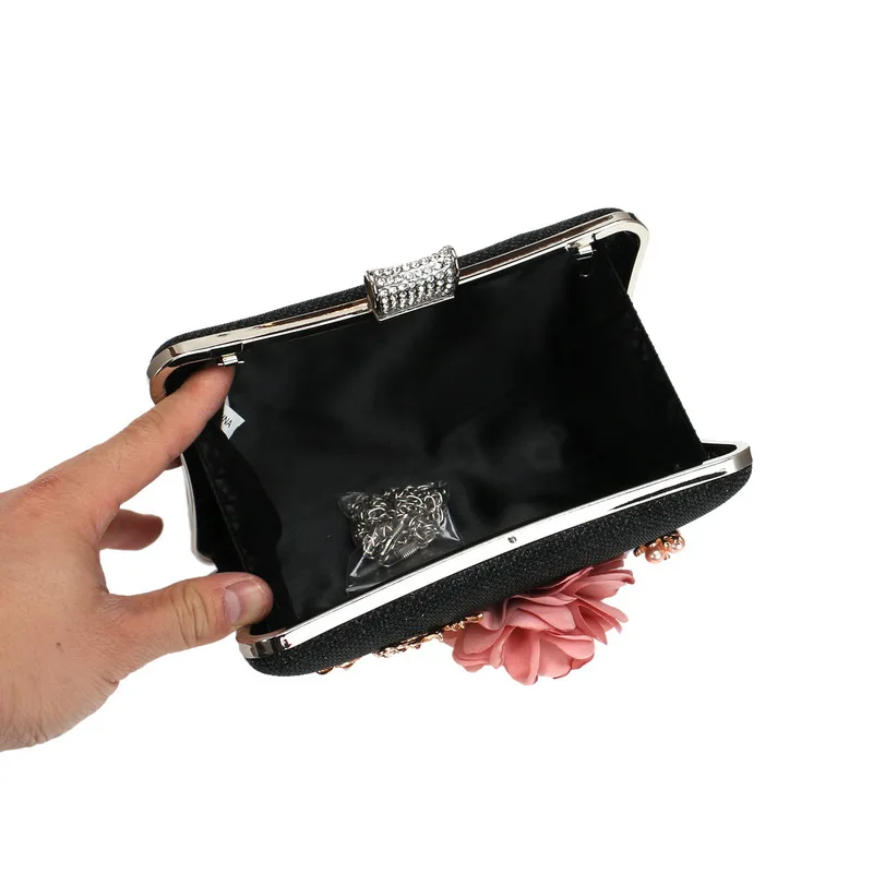 Аппликации модные цветочные женские вечерние сумки сумочки для невесты бусины