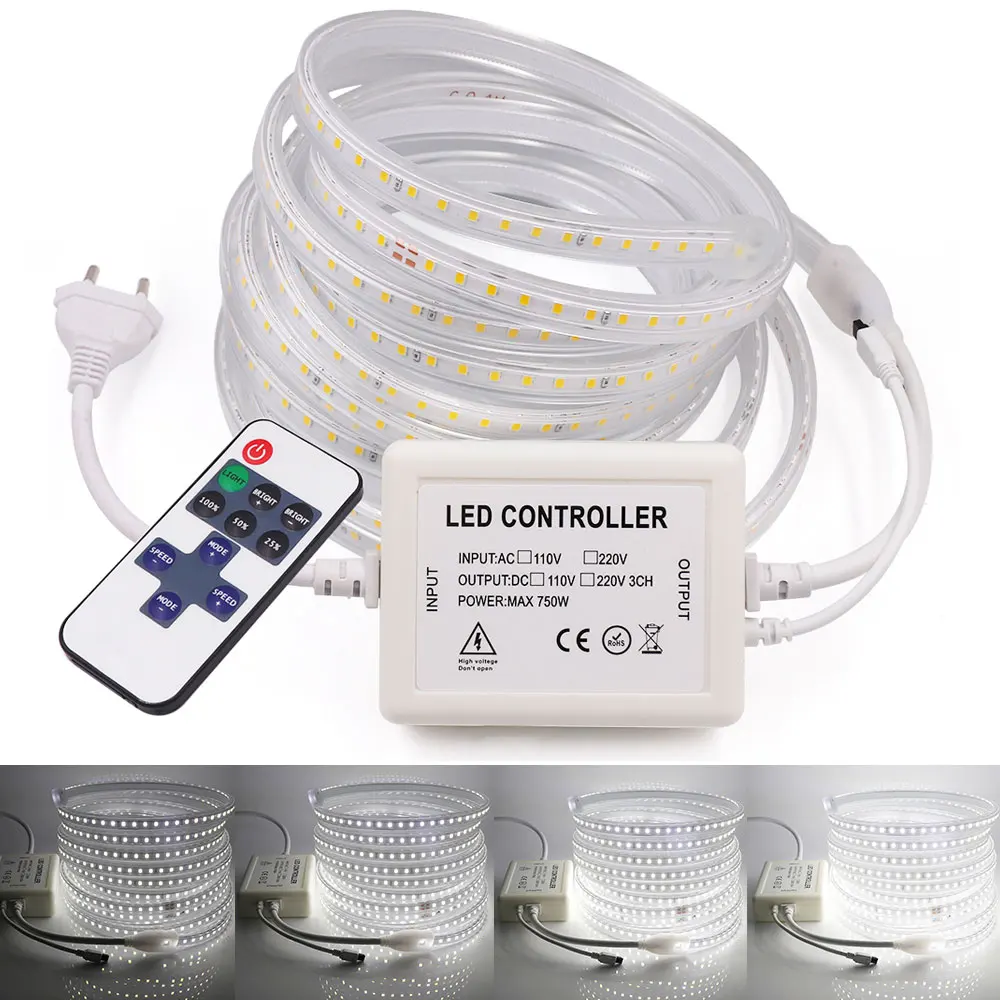 Пульт дистанционного управления Управление Светодиодные ленты 220V 2835 высокое