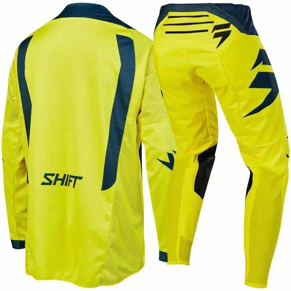 Shift Mx Джерси и брюки Топ ATV BMX мотокросса Combo Гонки грязи велосипедный костюм 4 цвета мотоцикл одежда