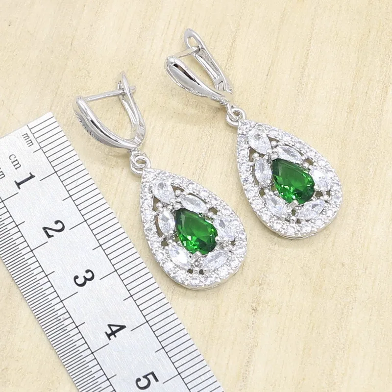 Классический набор украшений для женщин браслет серьги ожерелье подвеска кольцо