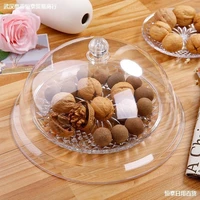 1412108 inch food cover transparent round foods preservation lid cake lids pc acrylic meal bread snack dust tray lid
