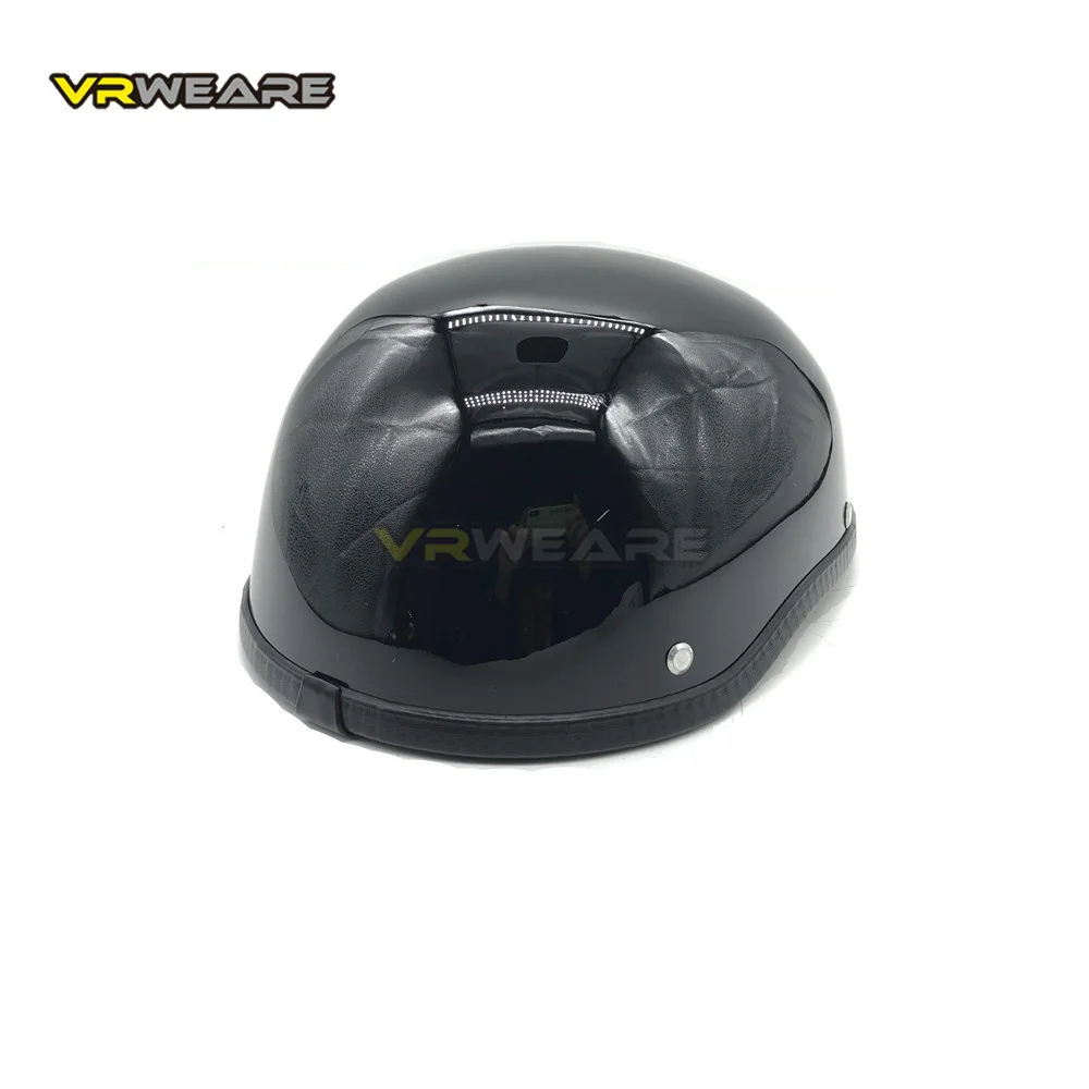 Шлем для мотоцикла WWII Cascos для Harley винтажный полуоборотный ретро-шлем на немецком чоппере Cruiser Matte Black.