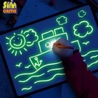Флуоресцентный светильник Арт обучающих игрушек для детей доска для рисования волшебный коврик игрушка Oyuncak Brinquedos игрушки для детей живопись техникой соскабливания Jugetes