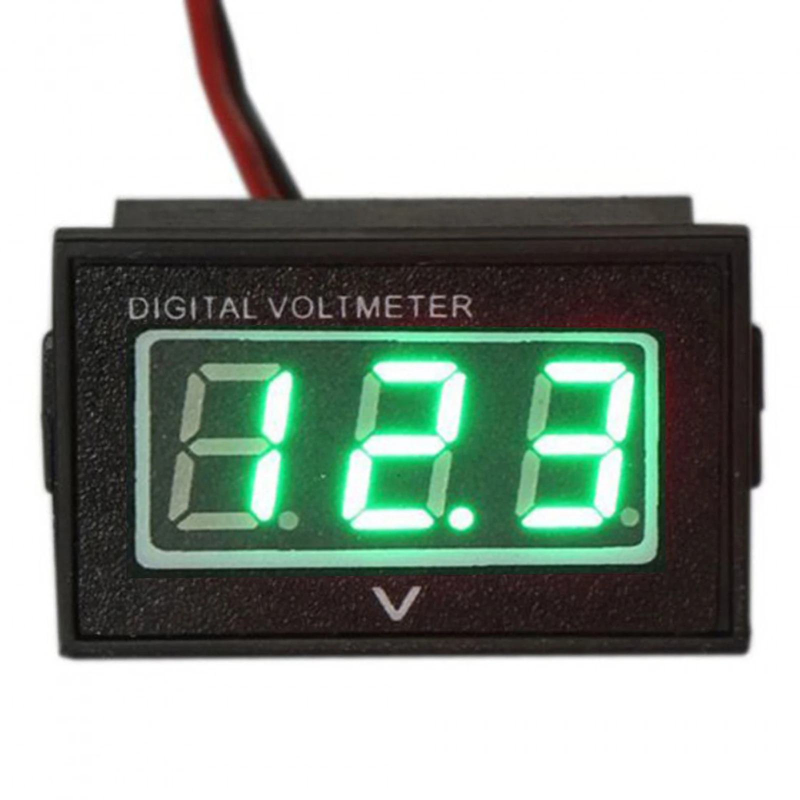 

3 Digits 0.4" Digital Voltmeter DC2.5-30V Waterproof Voltage Display Module With Reverse Protection For Electric Cars E-Bike Red