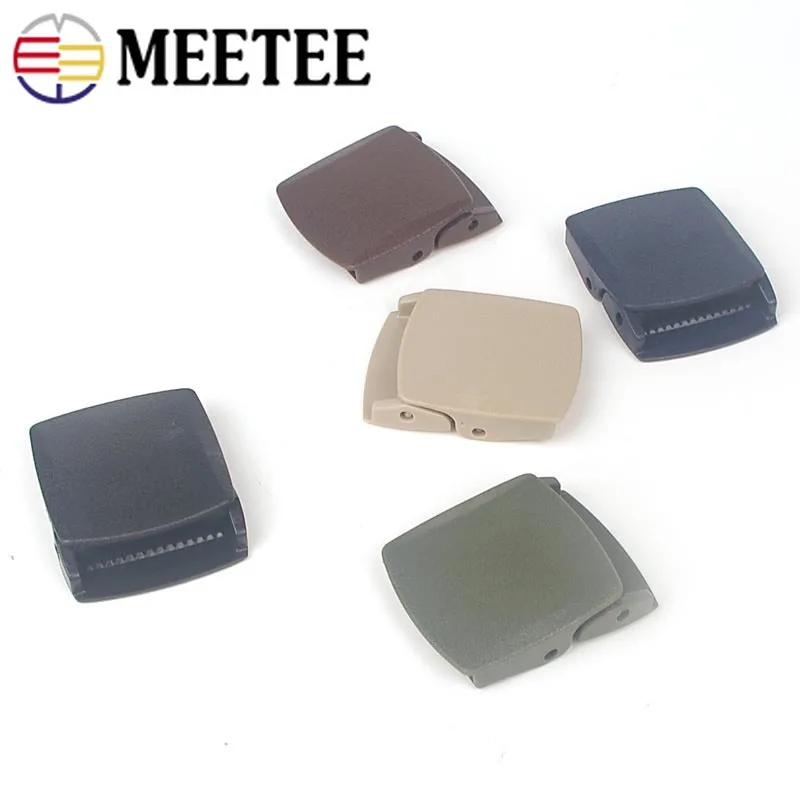4 шт. Meetee 3 2/3 8 см пластиковый нейлоновый ремень гладкие пряжки регулируемые