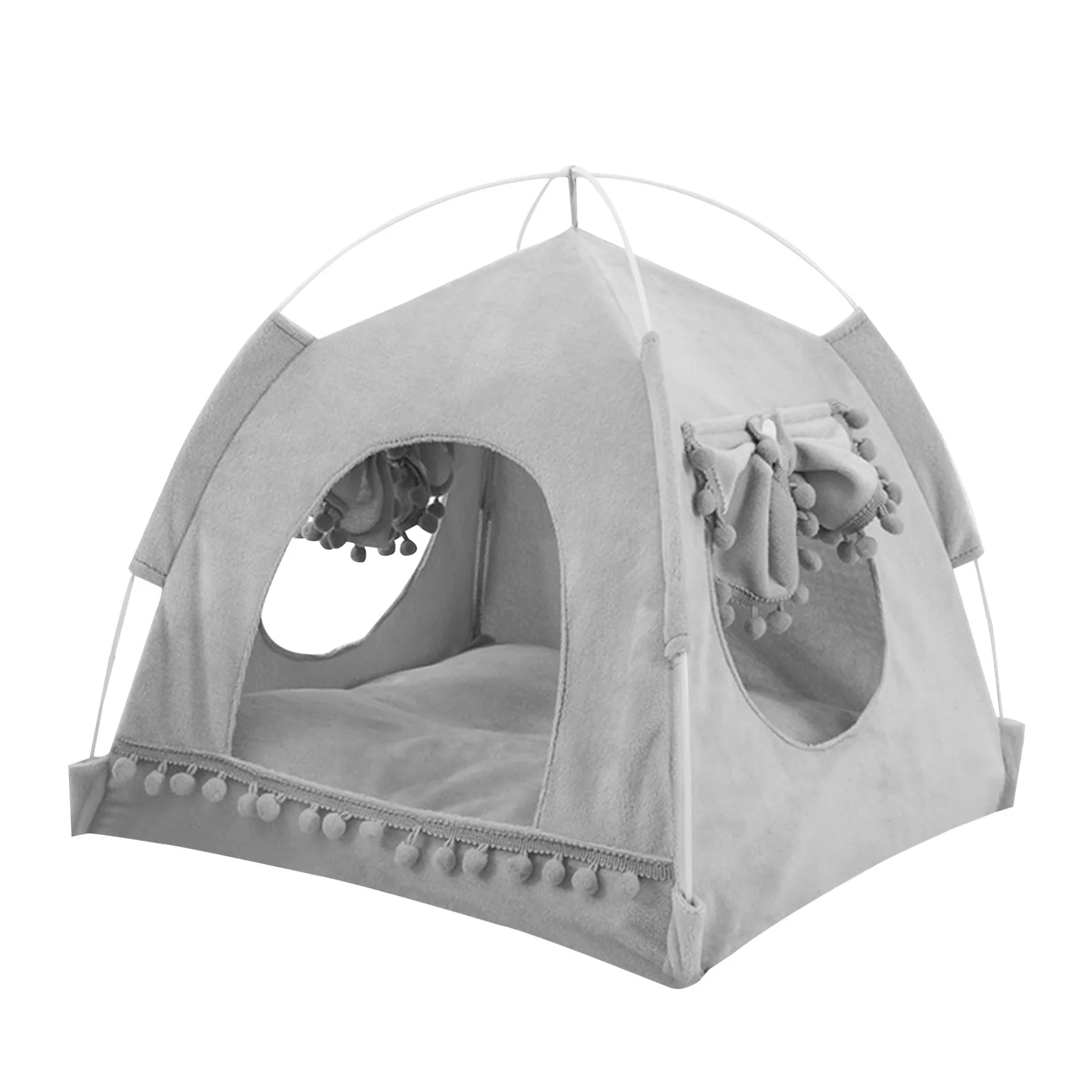 

Pets Tent with Breathable Window Detachable Washable Folding Bed