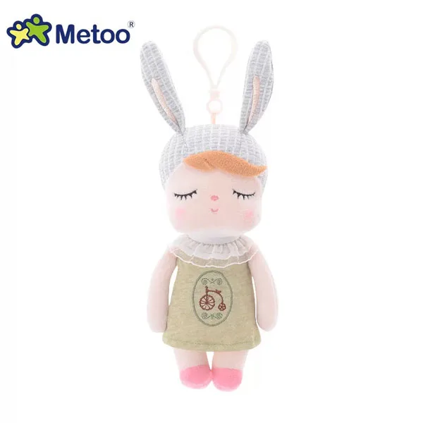 Мини Metoo Анжела Кролик Кукла Kawaii плюшевая чучело мультфильм кулон игрушки для детей девочек детский день рождения Рождественский подарок - Цвет: Light green