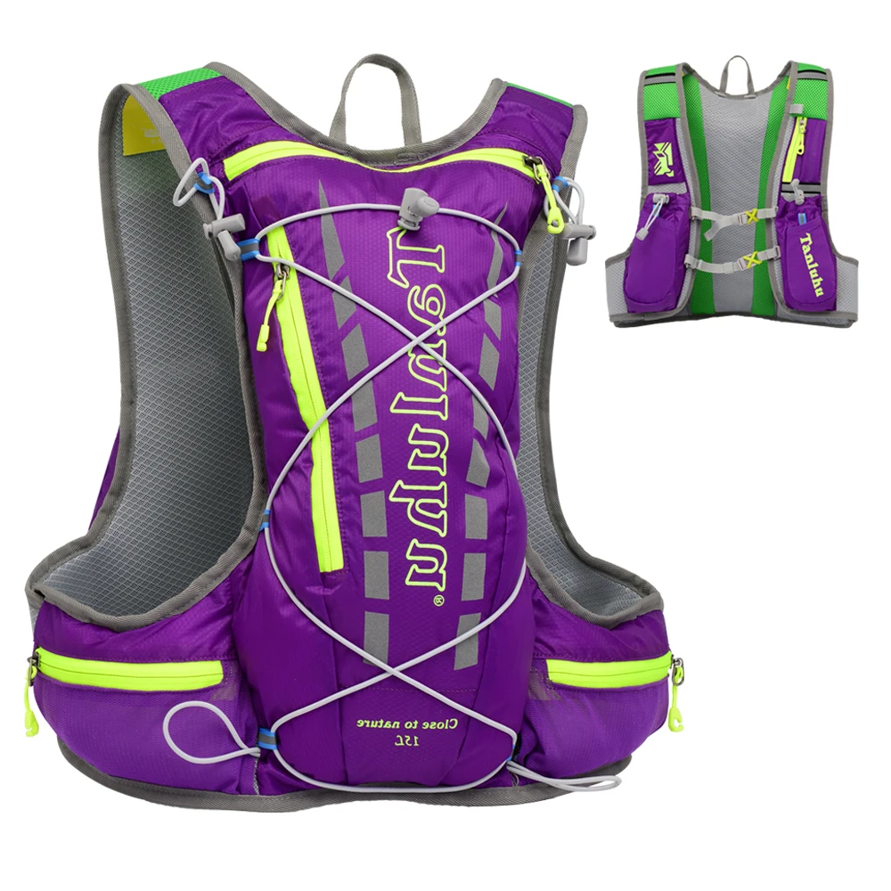 Уличный гидратационный рюкзак для марафона 15 л Светоотражающий Жилет бега пеших