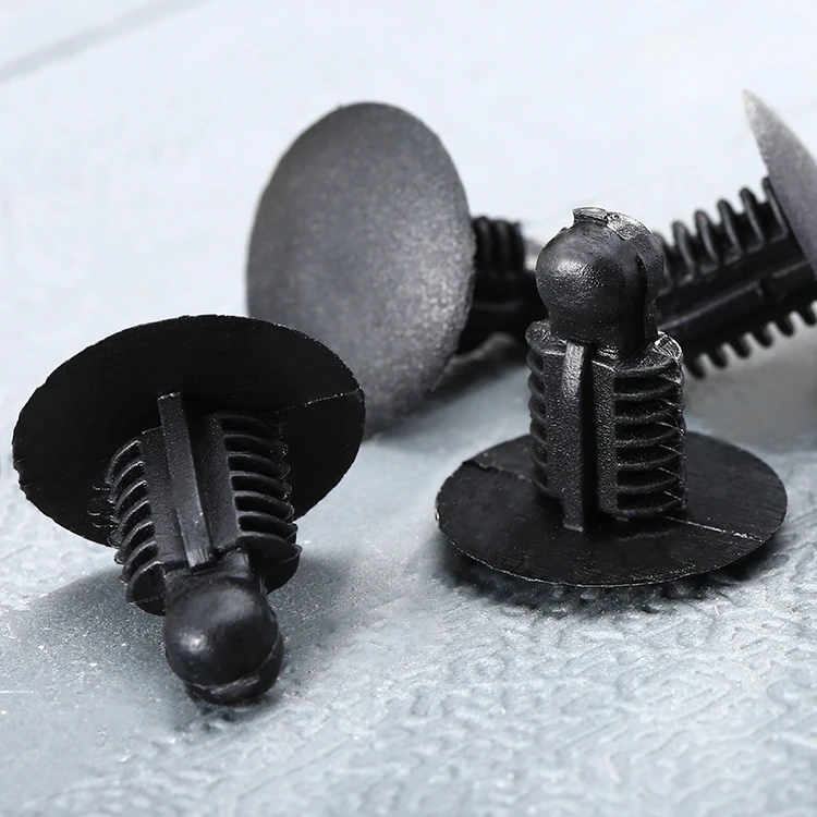 

50 Pcs Set 7mm Black Auto Fastener Clips Car Hook Interior Plastic Push in Fastener Rivets Clips Plastics For 9mmx7mm Hole