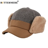 buttermere bomber hat women winter hats herringbone earflaps warm ski ladies vintage casual camel patchwork russian hat