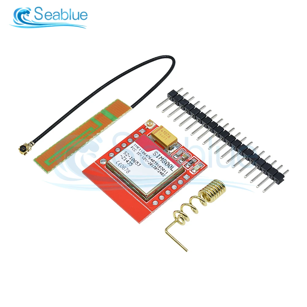 

1Set SIM800L GPRS GSM Module Core Quad-band TTL Serial Port IPX Interface PCB Antenna Micro SIM Card For Arduino Smart Phone