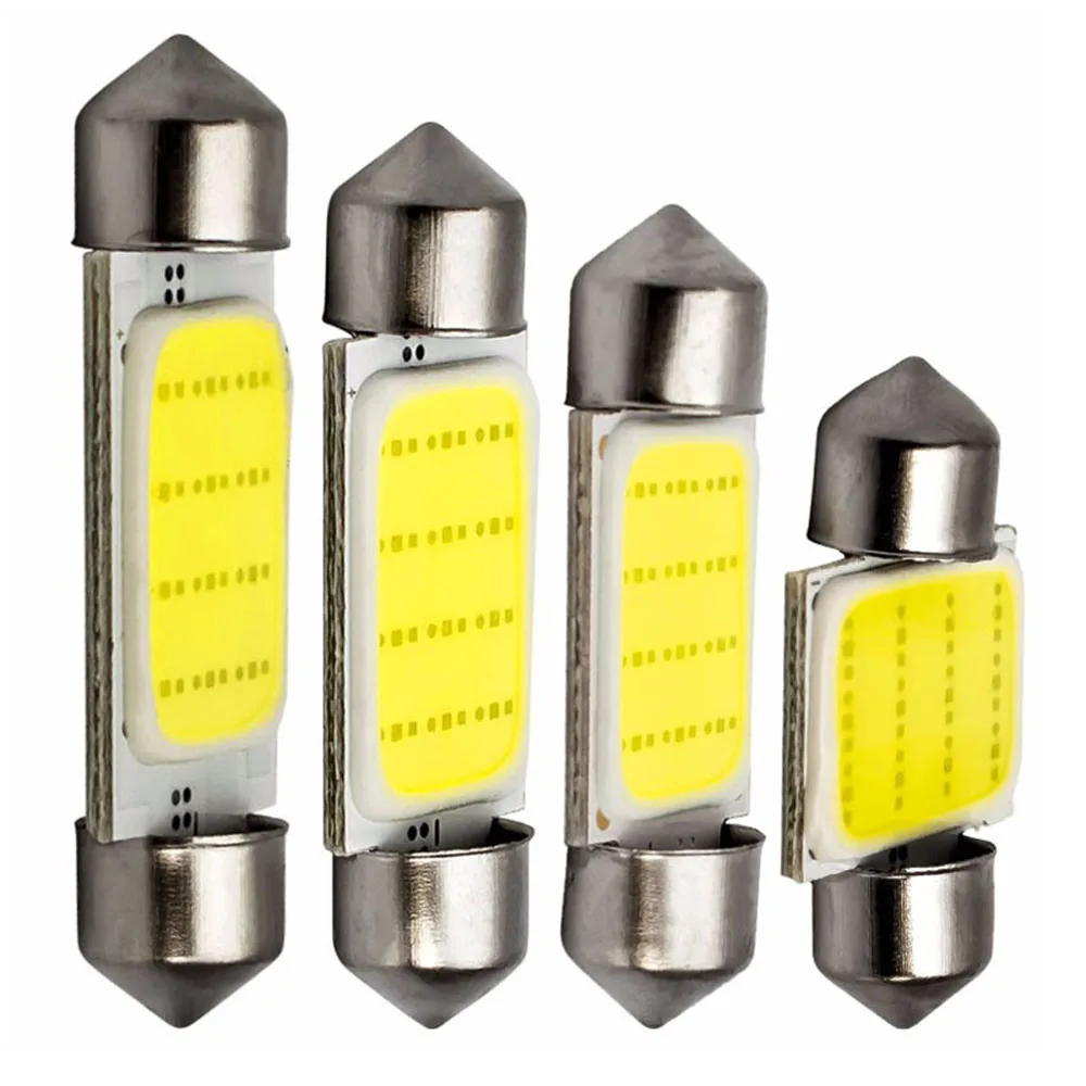 FESTOON 31 мм 36 39 41 COB светодиодный светодиод C5W C10W белый Ледяной Синий Интерьер лампа