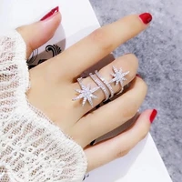 hibride fashion luxury aaa cz womens wedding ring 2019 white aaa zircon crystal bridal engagement jewelry party gift r 19