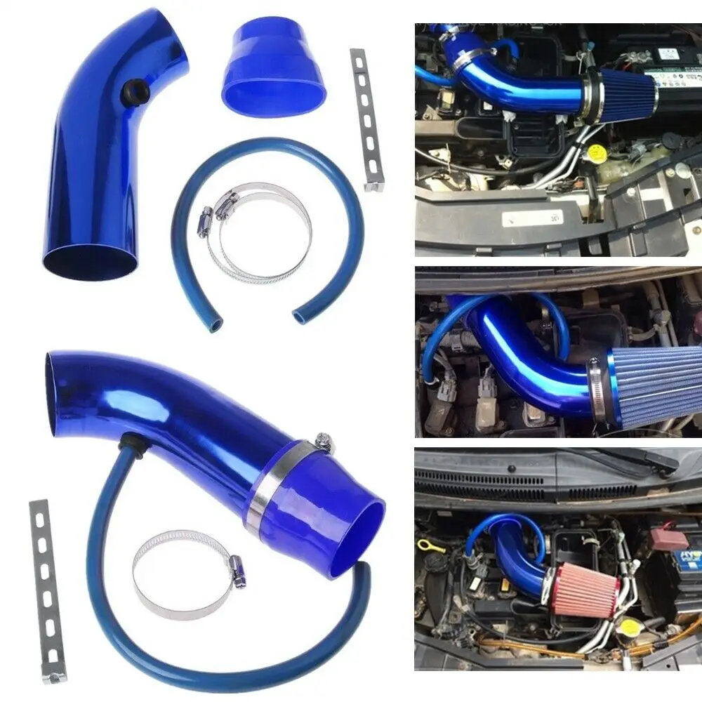 

Universal Car Aluminum Intake pipe kit Air FILTER Duct Tube Kits Mushroom Head Filter Cold Air Intake Kit