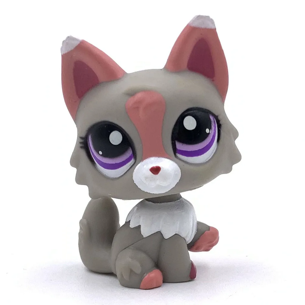 LPS редкая маленькая кошка игрушки для домашних животных серая персидская #1921