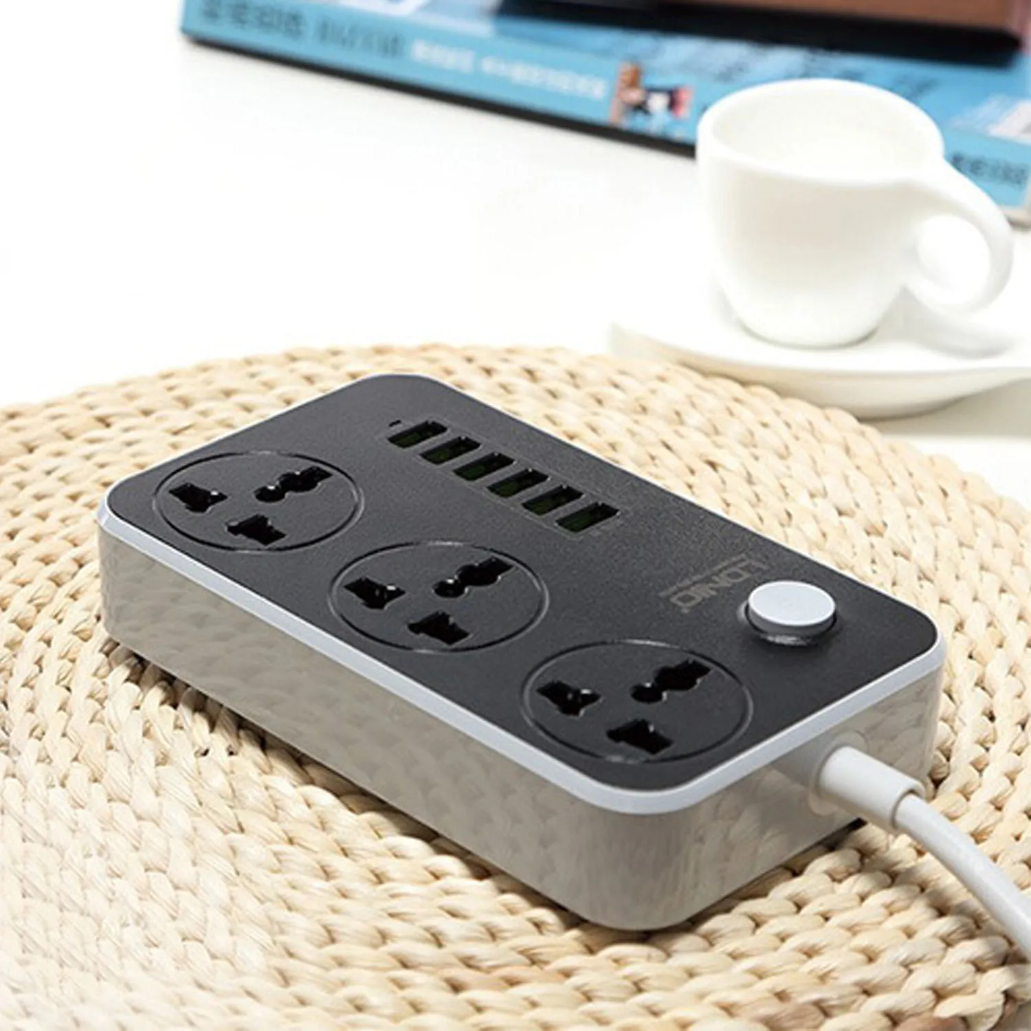 Универсальные сетевые ленты Besegad электрическая розетка 6 USB портов 3 выхода защита