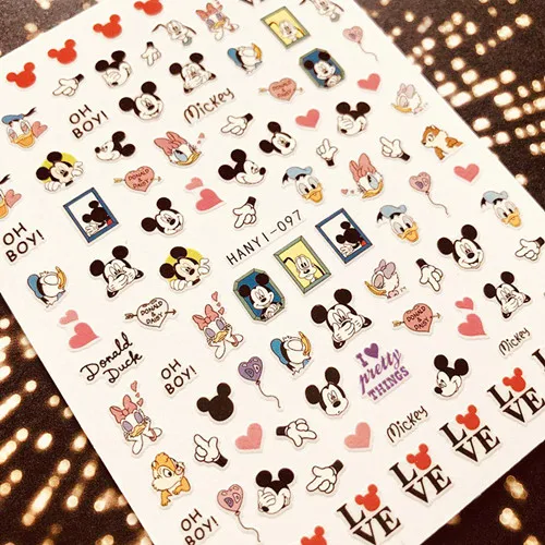 Новейшие 3d nail art наклейки для ногтей-71 близнецов наклейки "Звезды" инструмент DIY украшения ногтей инструменты - Цвет: HANYI-97