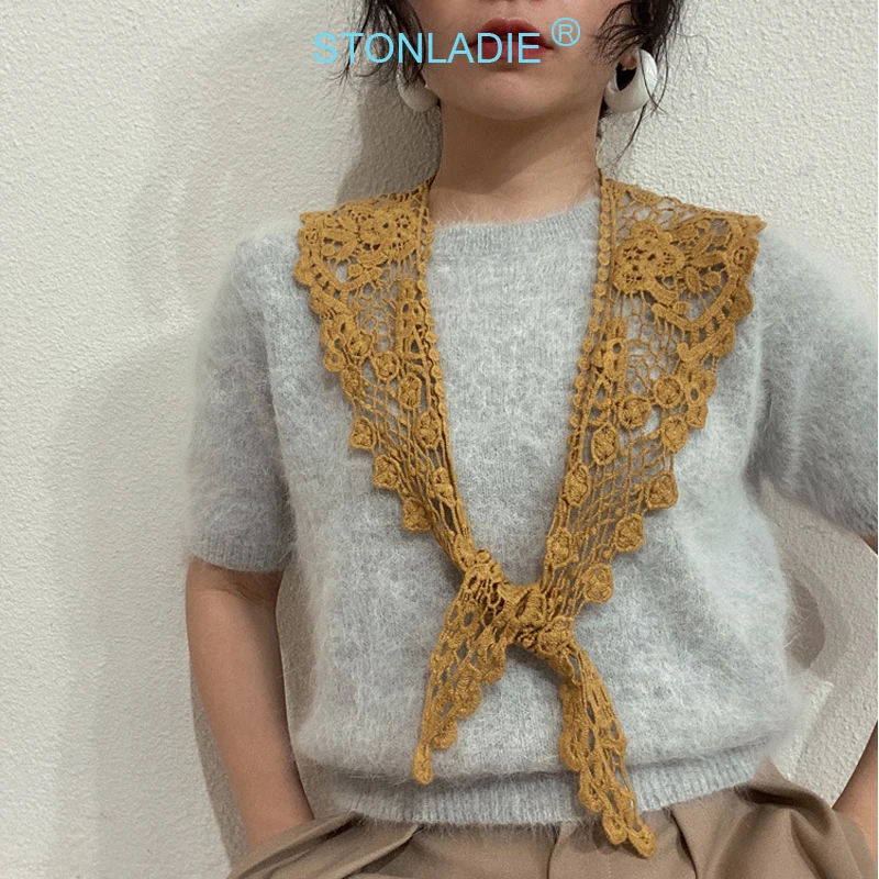 На выбор хлопчатобумажный кружевное одноцветное Цвет женские шали Сезон