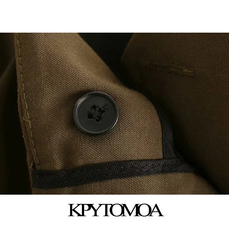 Vintage Stylish Office Wear Solid Straight Pants Women Fashion Zipper Fly Pockets Female Ankle Trousers Pantalones Mujer