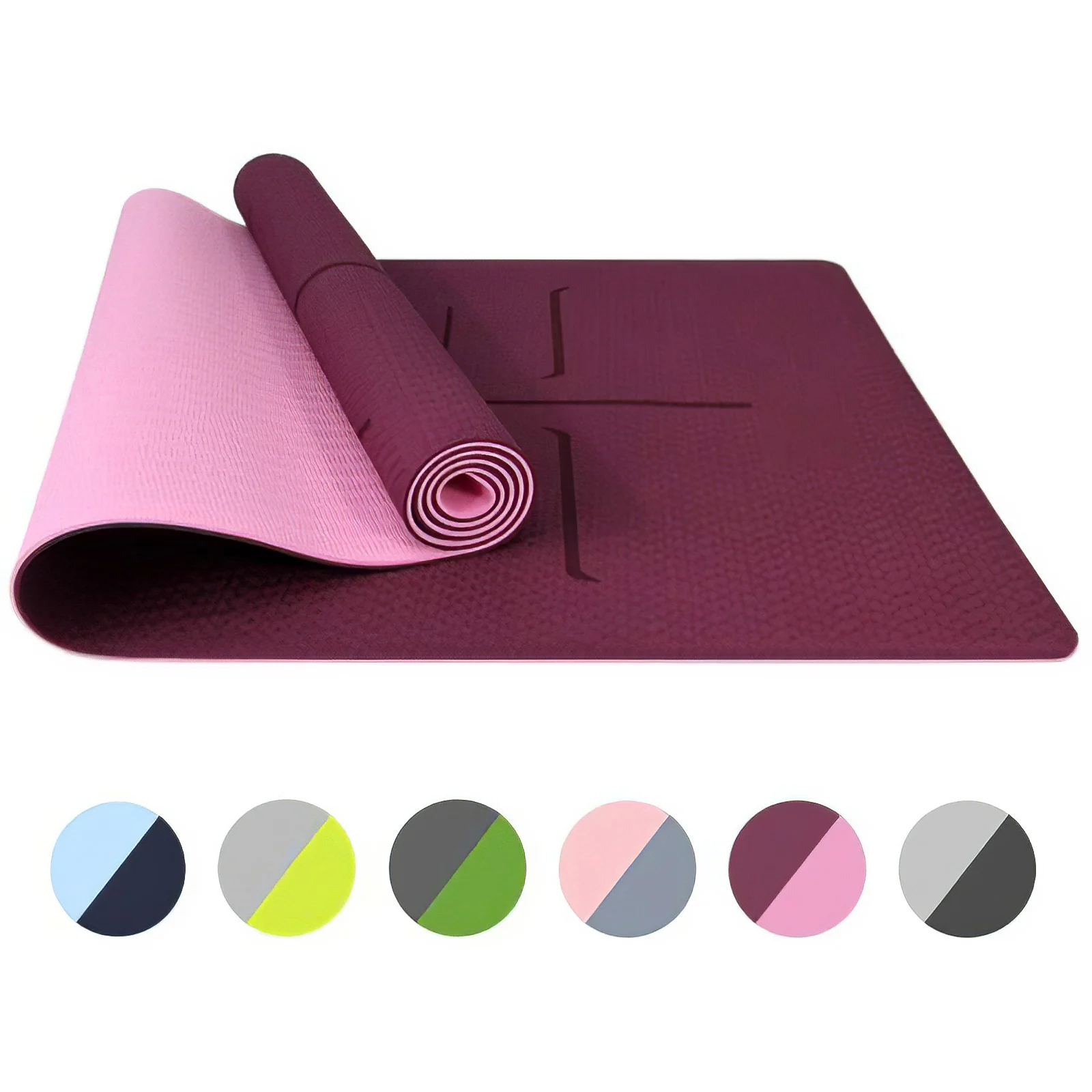 

TPE Yoga Mat Sports Fitness Mat Yoga Exercise Pad Gym Gymnastics Mat For Yoga Exercite Outdoor Indoor Fitness Equipment