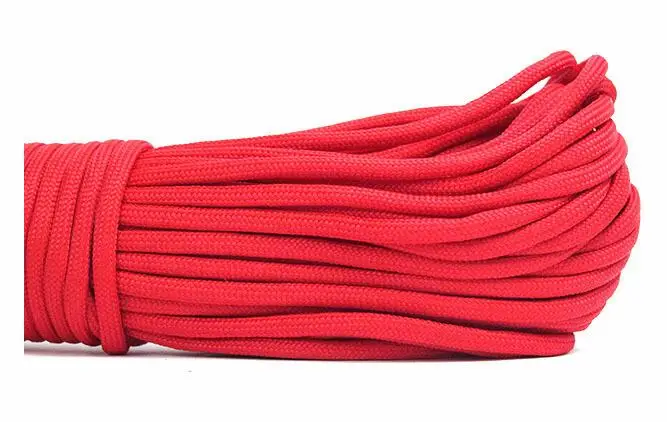 Facecozy 9 стенд ядер 550 Паракорд парашютный шнур Паракорд для выживания парашют Кемпинг Альпинизм Пеший Туризм бельевая верёвка - Цвет: Красный