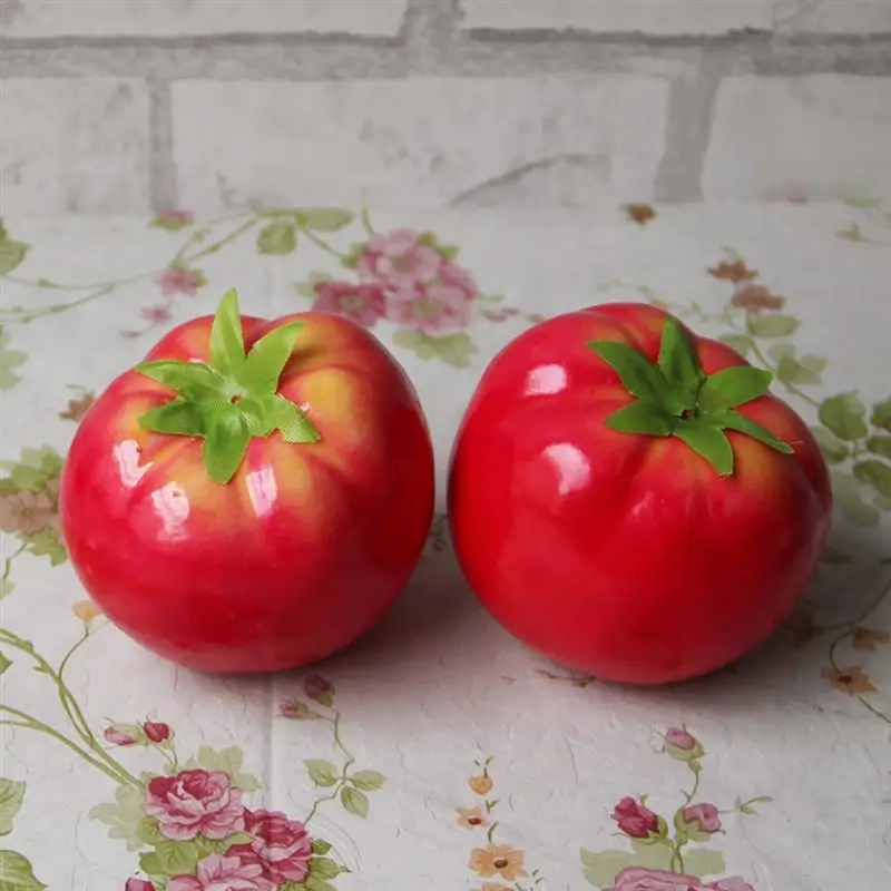 10 Pcs Simulation Tomato Artificial Vegetables Home Kitchen Cabinet Decoration Photography Learning Props |
