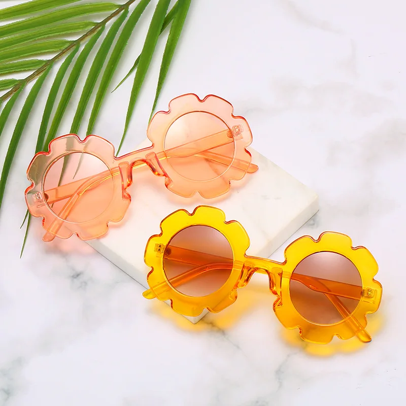 

High Quality Children Flower Sunglasses Fashion Baby Sunflower Glasses Boys Girls Kids Sun Glasses Shades For Children