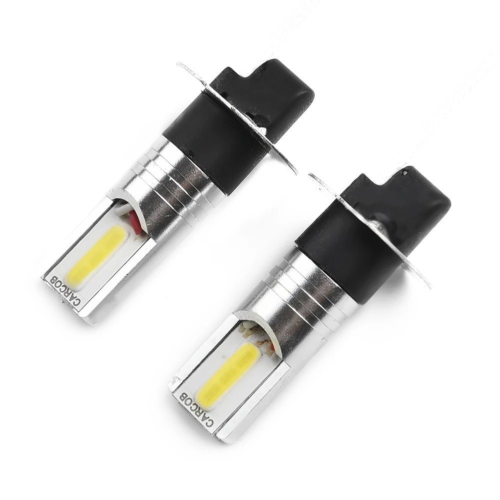 

High Power LED Headlight Waterproof Xenon white Aluminum Car Double Sided