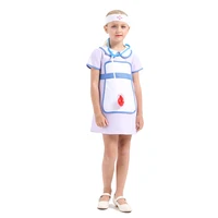 kids doctor nurse cosplay costume hospital nurse work clothing suit uniform carnival fancy party performance costumes toys sets