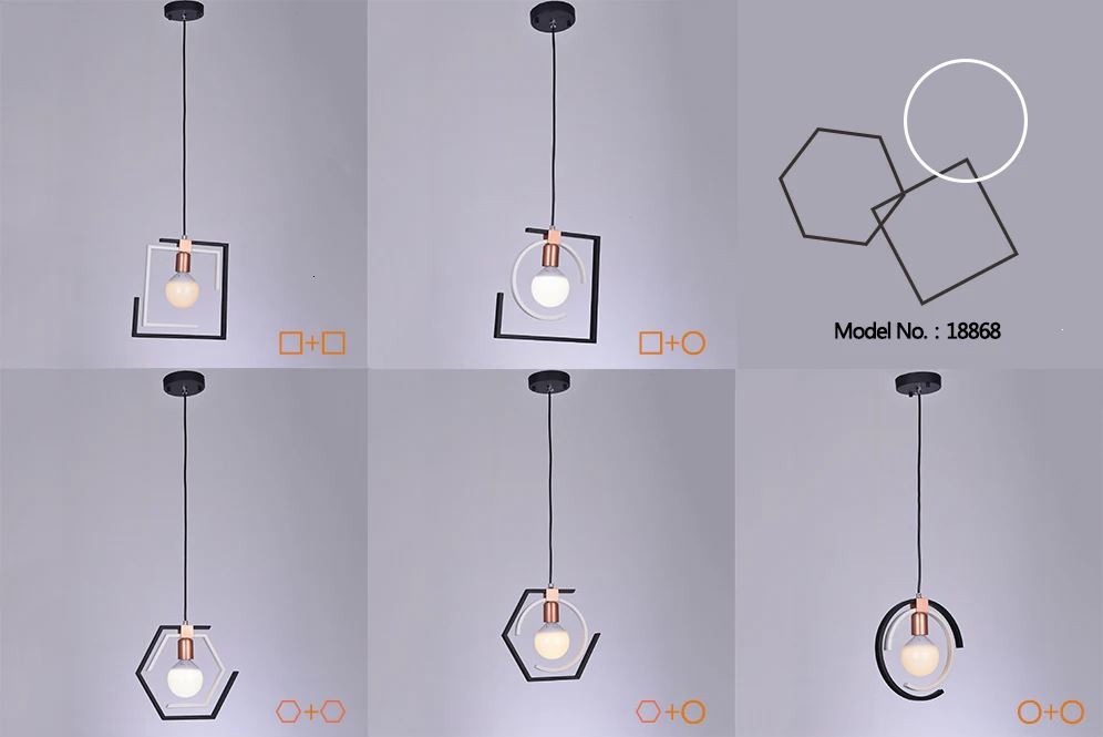 Домашний современный простой светильник винтажный подвесной для