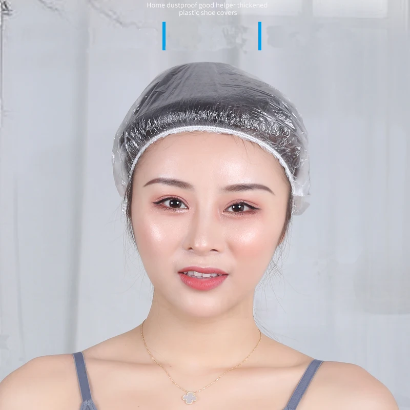 Одноразовая шапочка для душа s Hat одноразовая эластичная купания прозрачная спа