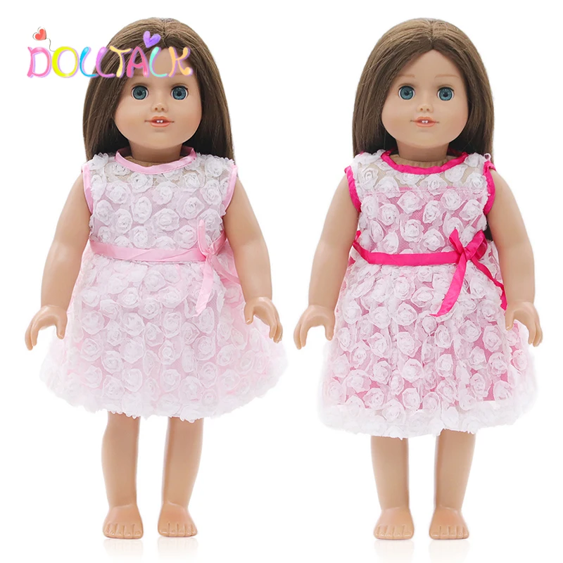 43 см детская яркая кружевная одежда с цветами для 18 дюймовых американских кукол