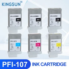PFI107 PFI-107 Pigment  Ink Cartridge With Chip for CanoniPF670 iPF680 iPF685 iPF770 iPF780 iPF785 printer 130ML/PC