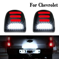 2 pcs red white led car number license plate lights lamp auto luces for chevrolet silverado avalanche traverse tahoe suburban