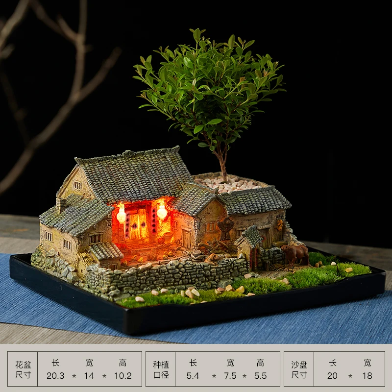 Большой цветочный горшок светильник ким декоративным классическим пасторальным