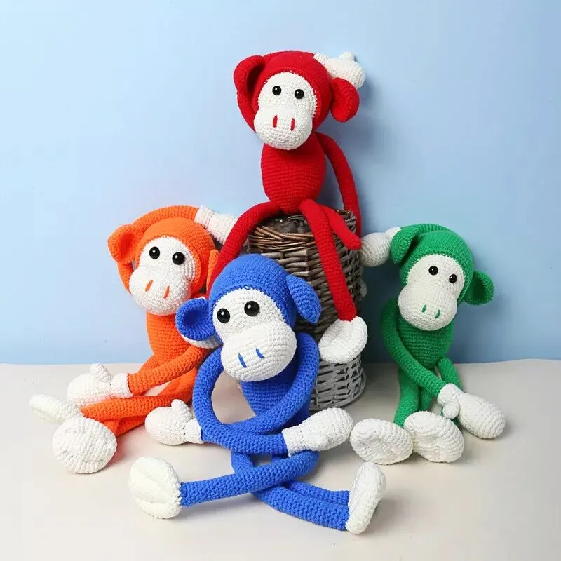 2020 Милая ручная вязка детская обезьянка искусственная шерсть хлопок вязаная