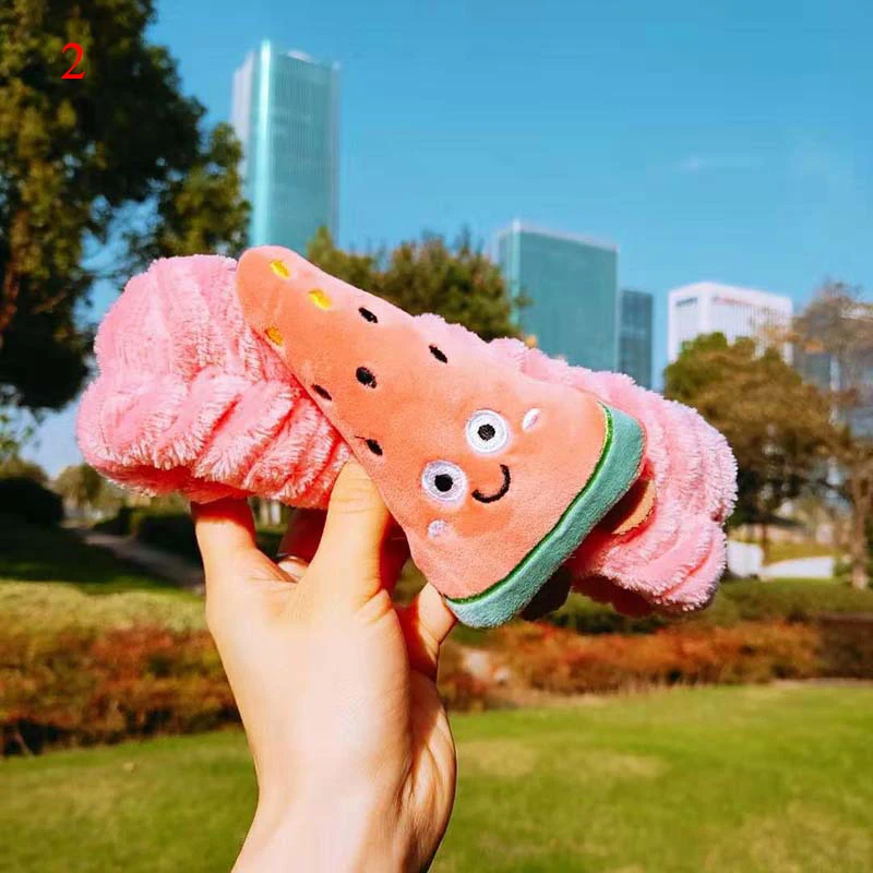 Женская милая повязка для волос с фруктами Мультяшные эластичные повязки на