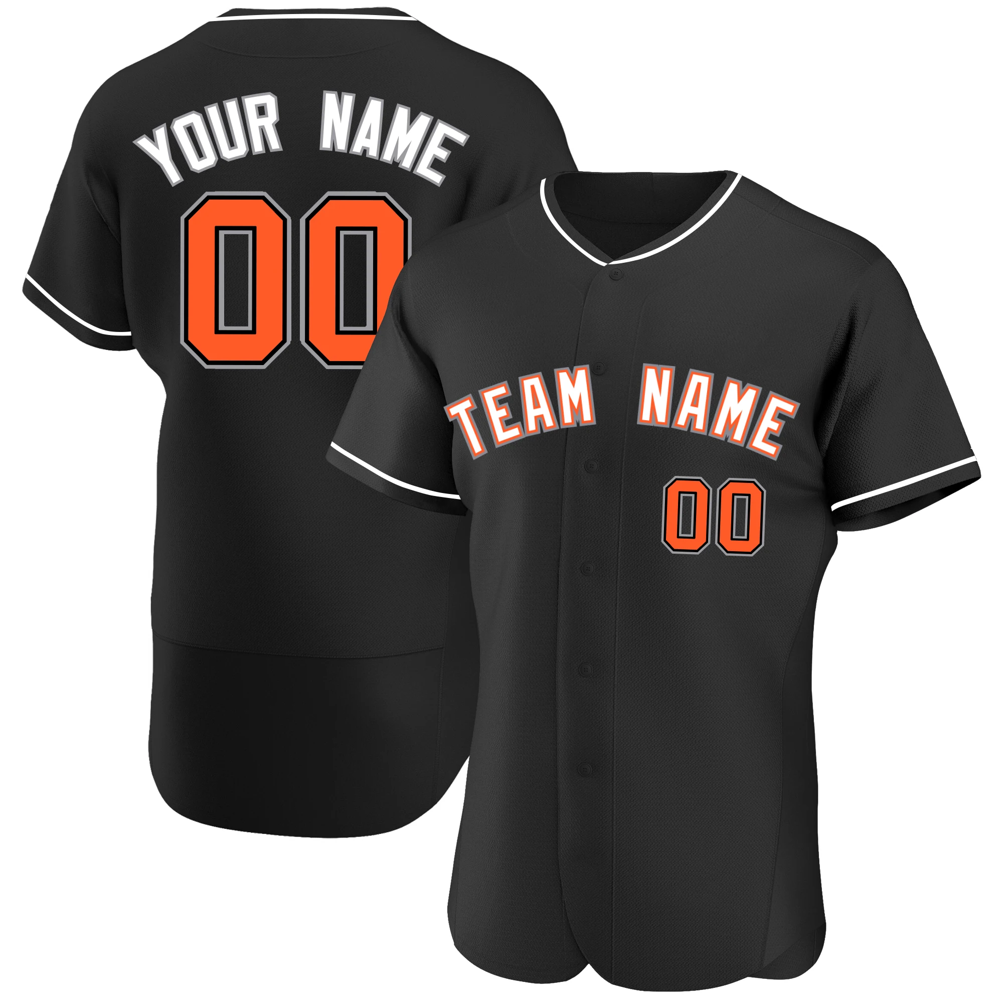 High Quality Customized Baseball Jersey Printing Your Name Number Casual Player's Breathable Cool Sportswear for Men/Girl/Child