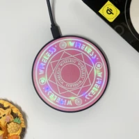 10w7 5w magic circle pattern qi charge wireless charger for iphone 8 plus x xs max xr sumsang part of phone models