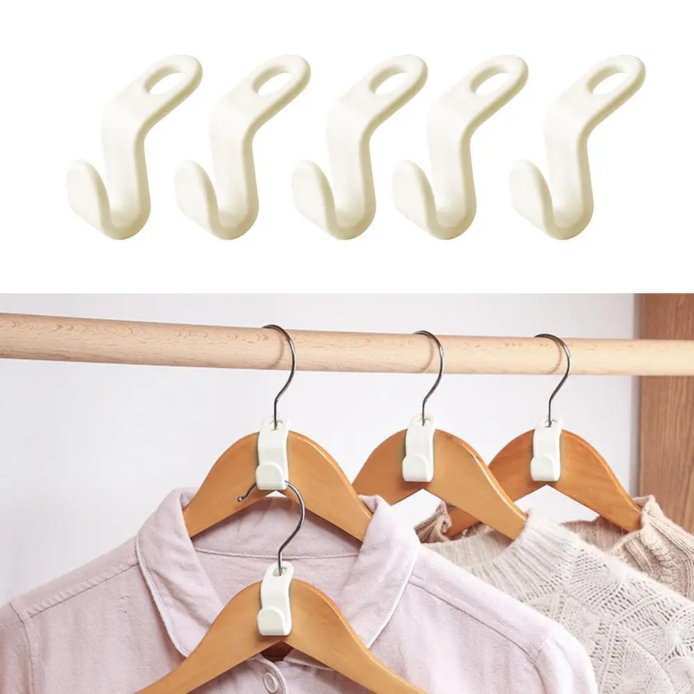 

30Pcs Clothes Connection Hook Clothes Hanger Clip Drop Connecting Grip Saving Space Coat Hangers Hanger Connection Household