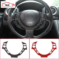 for nissan gtr r35 2008 2016 auto interior accessories real carbon fiber car steering wheel trim control button frame cover